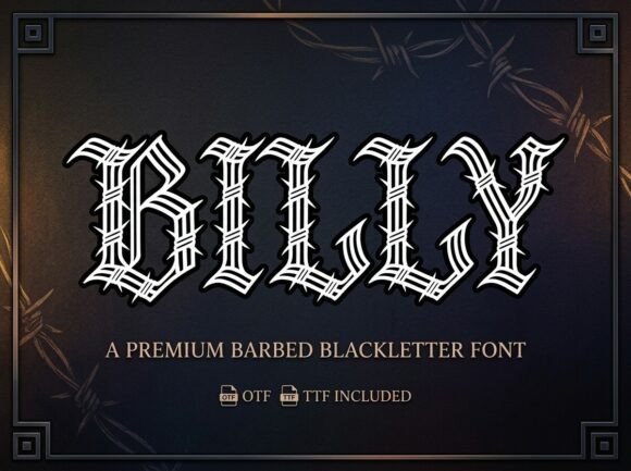 Billy: A Typeface of Sharp, Rebellious Energy
