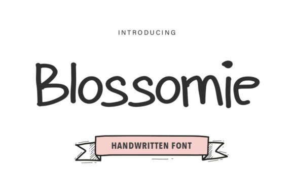 Blossomie: A Playful Display Typeface for Joyful Design