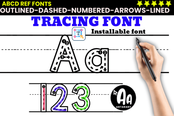 Dashed Outlined Arrows Lined: Your New Handwriting Ally
