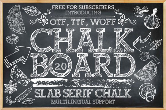 Discover Chalkboard 2.0: A Font with Rustic Charm