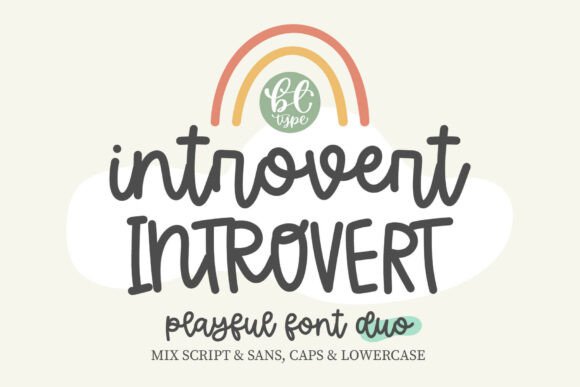 Discover Introvert: The Cozy Font Duo for Creative Projects