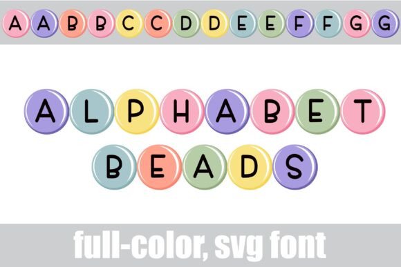 Discover the Alphabet Beads: A Full-Color SVG Font
