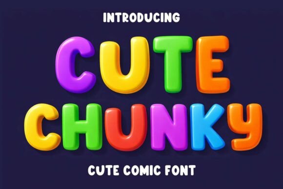 Discover the Playful Charm of the Cute Chunky Font