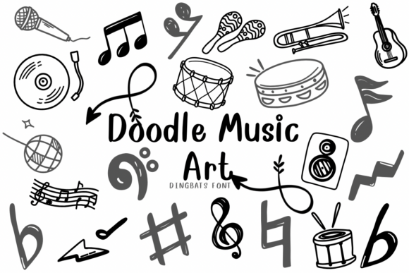 Doodle Music Art: A Font for Creative Expression