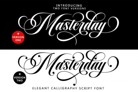 Masterday: A Script Font for Timeless Elegance