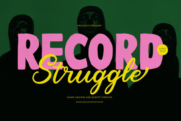 Record Struggle: A Bold Font Duo for Dynamic Design